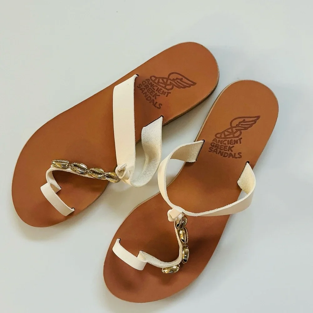 Gorgeous Ancient Greek Sandals Iris Sz 40 - Picture 2 of 10